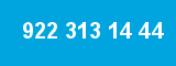 922 313 14 44 922 313 14 44